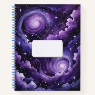 Cosmic Dreams: Purple Galaxy Notebook