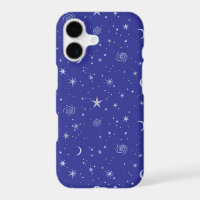 Cosmic Dreamscape Pattern on blue BG