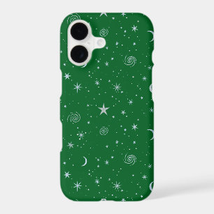 Cosmic Dreamscape Pattern on green BG