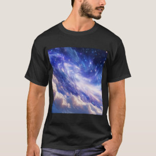 Cosmic Dreamscape: Swirling Nebula & Starry Night T-Shirt