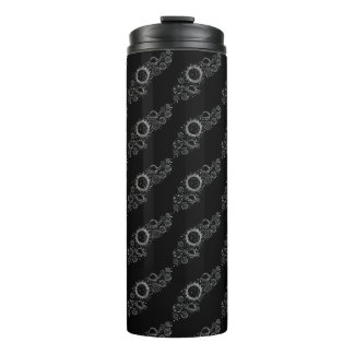 Cosmic Elegance: black Set of Planets Thermal Tumbler