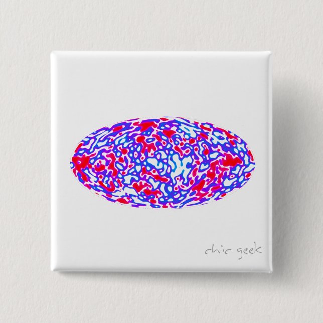 Cosmic energy -- funky version 15 cm square badge (Front)