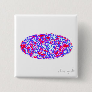 Cosmic energy -- funky version 15 cm square badge