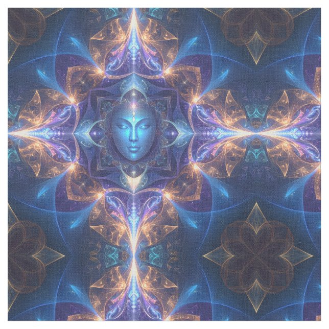 Cosmic Enlightenment Fabric (Close Up)
