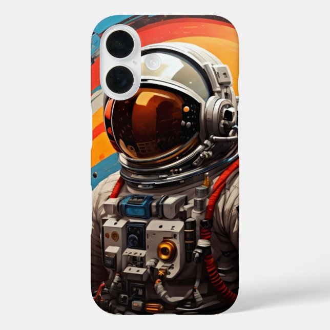 Cosmic Escape - Retro Astronaut Case (Back)
