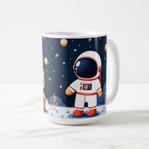 Cosmic Explorer Kid Astronaut Coffee Mug