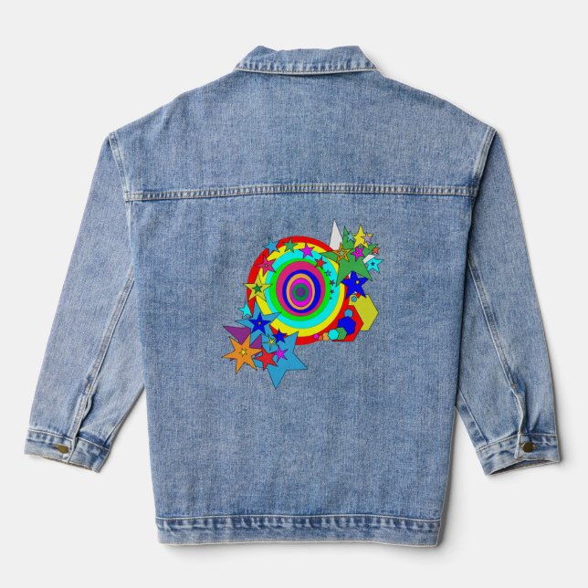Cosmic Explosion Denim Jacket (Back)