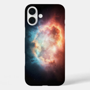 Cosmic explosion ethereal rainstorm in space iPhone 16 plus case