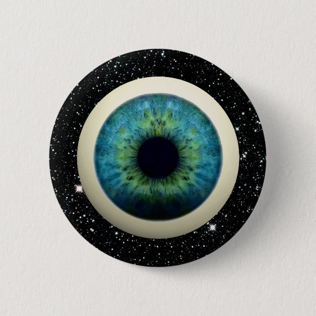 COSMIC EYE (A great novelty item!) ~ 6 Cm Round Badge (Front)
