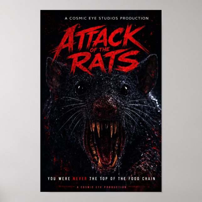 Cosmic Eye – Creature Close-Up Horror Poster (Front)