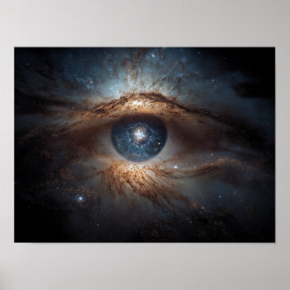 Cosmic Eye Galaxy: Universal Symbol eye Poster