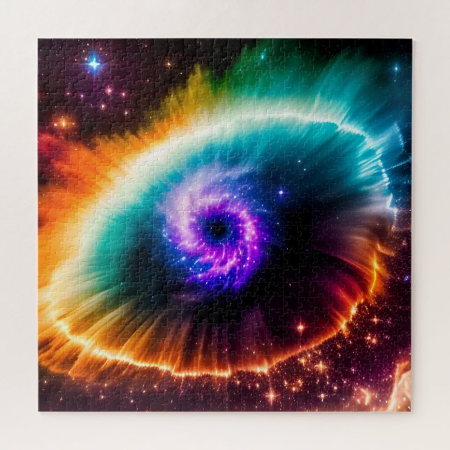 Cosmic Eye in the Sky Nebula in Outer Space Scene Jigsaw Puzzle (Horizontal)