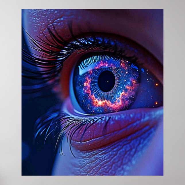 Cosmic Eye Starlight Gaze Poster (Front)