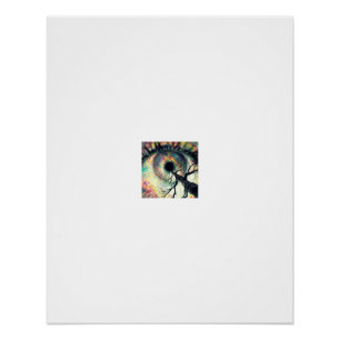 Cosmic Eye Tree Vortex Poster