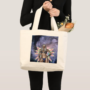 Cosmic fairy large tote bag