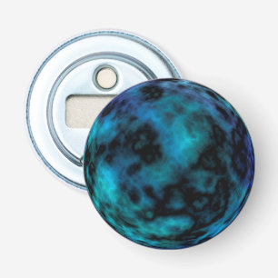 Cosmic Faux Blue Marble Bottle Opener