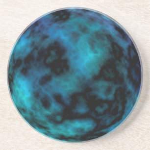 Cosmic Faux Blue Marble Coaster