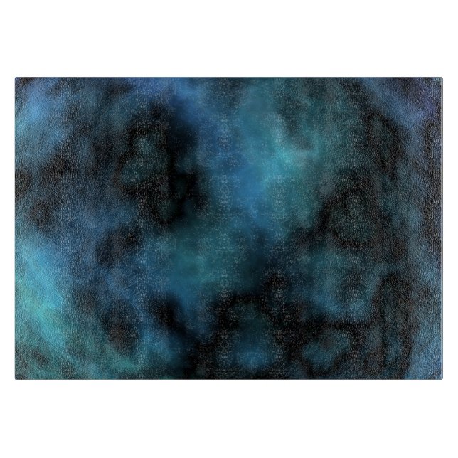 Cosmic Faux Blue Marble Cutting Board (Front)