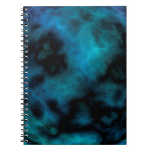 Cosmic Faux Blue Marble Notebook