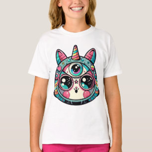 “Cosmic Feline Fantasy” T-Shirt