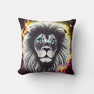 Cosmic Fire Lion Cushion