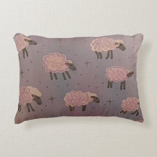cosmic floating sheep decorative cushion