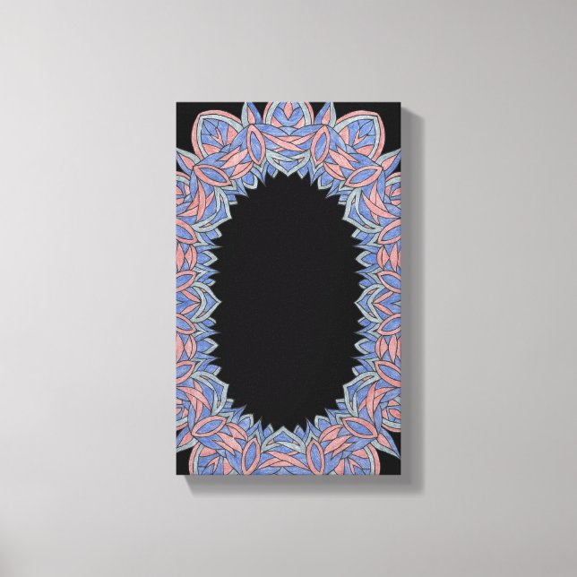 Cosmic Flow  Abstract Galaxy-Inspired Canvas Print (Front)