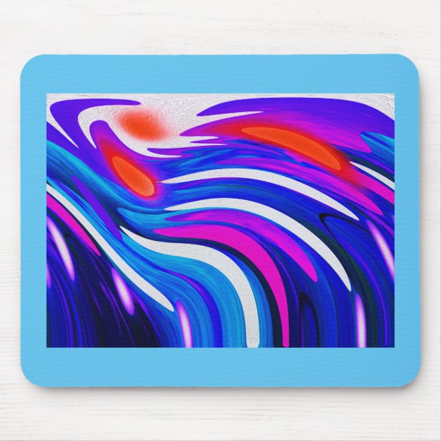 Cosmic flow art mouse mat (Front)