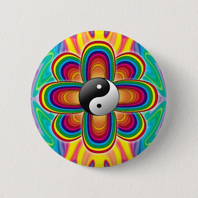 Cosmic Flower 6 Cm Round Badge (Front)