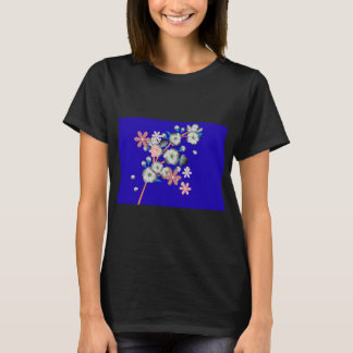 Cosmic Flower Art Galaxy Nebula - Ethereal T-Shirt