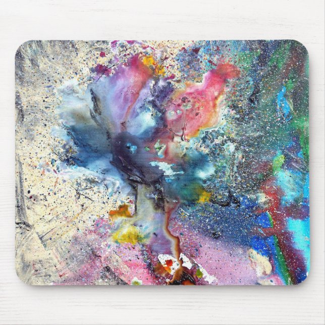 Cosmic Flower Mouse Mat (Front)