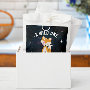 Cosmic Fox Wild One Pink Girl Baby Shower Favour Bags