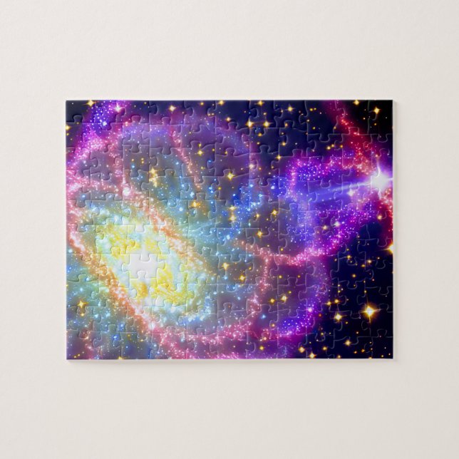 Cosmic Fun Purple Party Chaotic Event in Galaxy Jigsaw Puzzle (Horizontal)