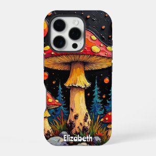 Cosmic Fungi Forest iPhone 16 Pro Case