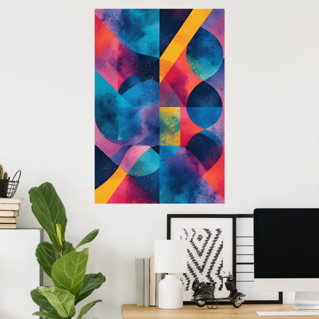 Cosmic Fusion in Motion Poster (Home Office)