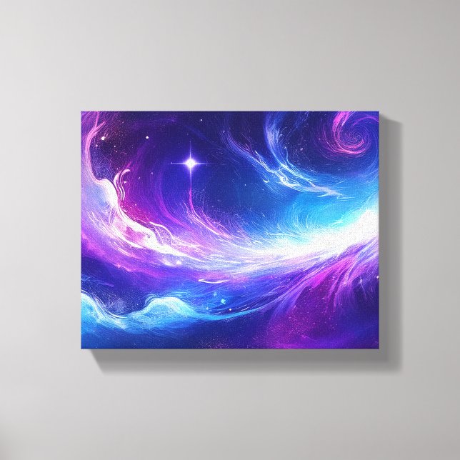 Cosmic Galaxy Art Canvas Print (Front)