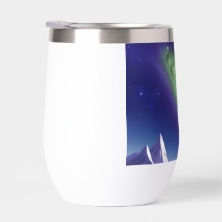 Cosmic Galaxy Mug – Green Nebula Over Purple Mount