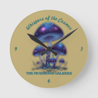 Cosmic Galaxy Mushrooms - Whimsical Fantasy Fungi