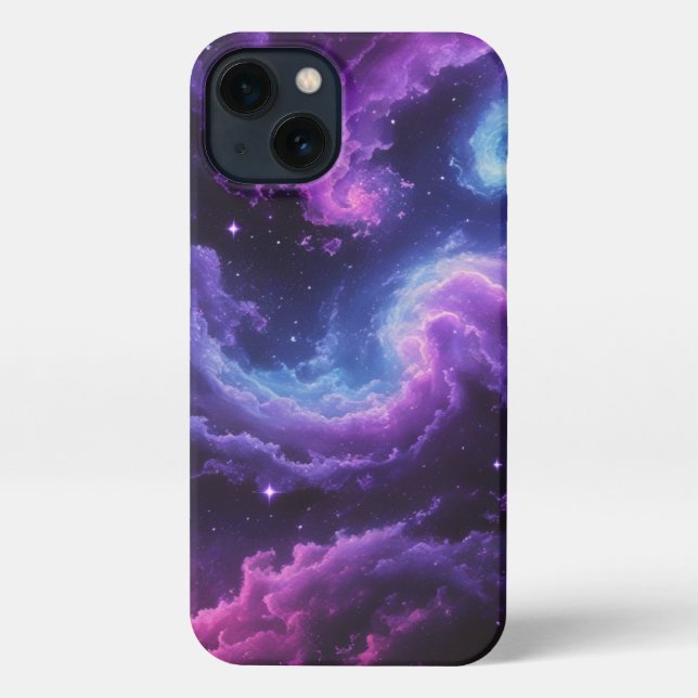 Cosmic Galaxy Nebula Abstract Space Art Design iPhone Case (Back)
