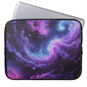 Cosmic Galaxy Nebula Abstract Space Art Design Laptop Sleeve
