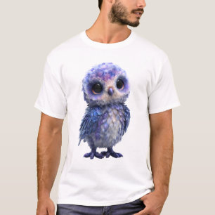 Cosmic Galaxy Nebula Owl Men T-Shirt