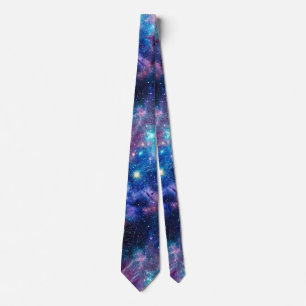 Cosmic Galaxy Nebula Space Tie