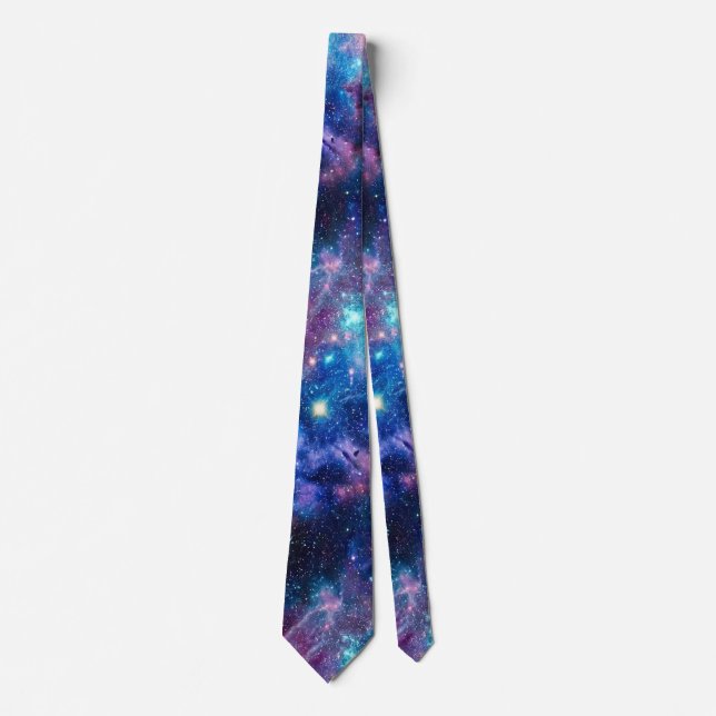 Cosmic Galaxy Nebula Space Tie (Front)