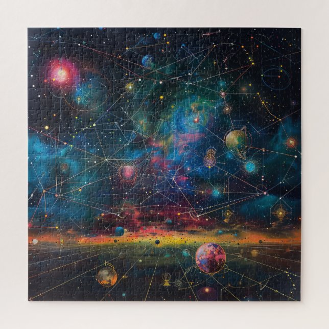 Cosmic Galaxy Puzzle (Vertical)