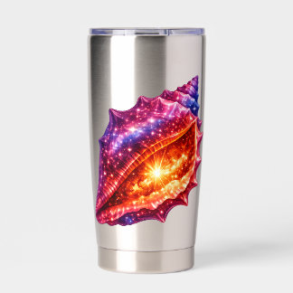 Cosmic Galaxy Shell stars nautical design  Insulated Tumbler