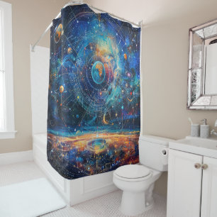 Cosmic Galaxy Shower Curtain