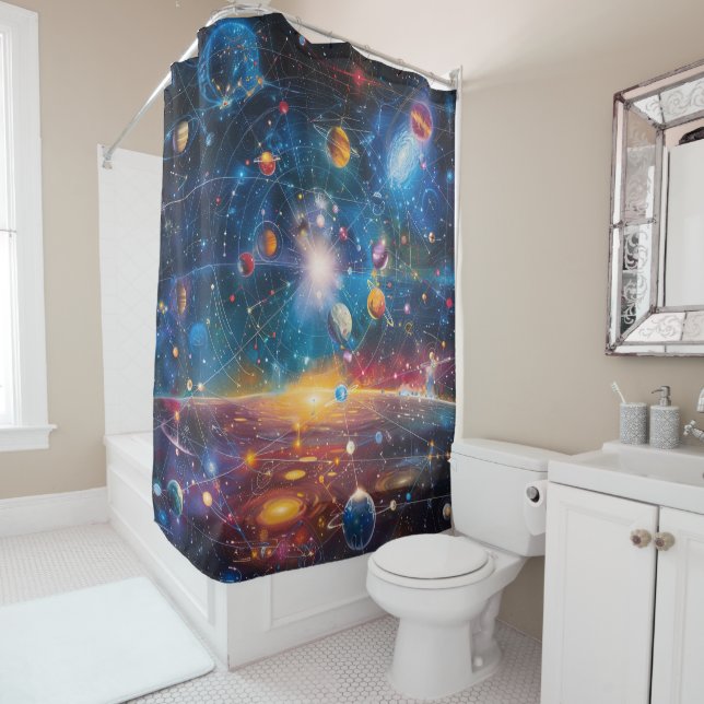 Cosmic Galaxy Shower Curtain (In Situ)