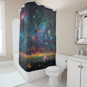 Cosmic Galaxy Shower Curtain