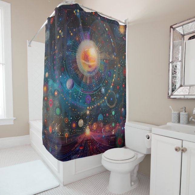 Cosmic Galaxy Shower Curtain (In Situ)