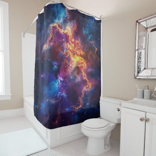 Cosmic Galaxy Shower Curtain (In Situ)
